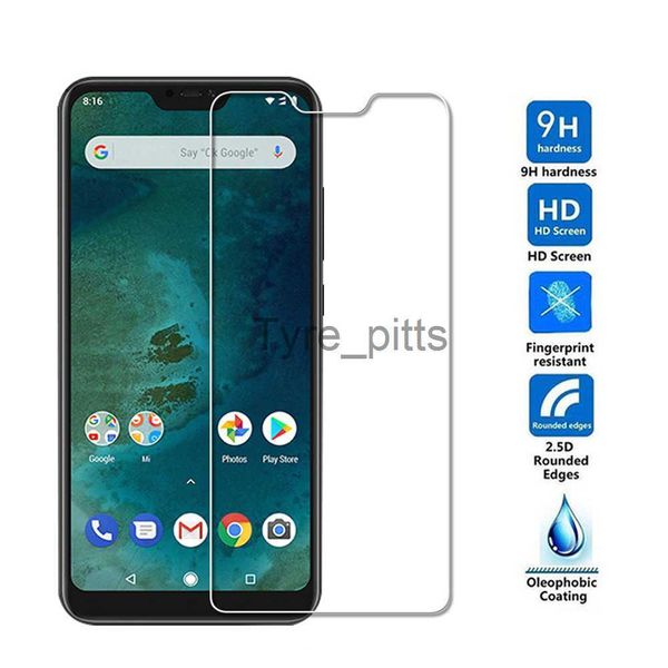 Protecteurs d'écran de téléphone portable en verre trempé pour Xiaomi Mi8 SE Mi A1 8 Lite 8 Pro Mi5X Mi6X Pocophone F1 Redmi 6 Pro Protecteur d'écran dur 2.5D x0803