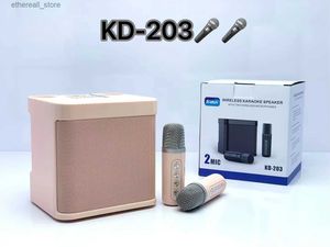 Mobiele telefoonluidsprekers 100 W dubbele microfoon Karaokemachine voor volwassenen en kinderen Draagbaar Bluetooth PA-luidsprekersysteem met draadloze microfoons voor thuis Q231117