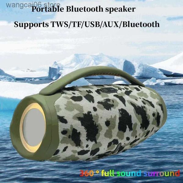 Haut-parleurs de téléphone portable 100W sans fil Bluetooth haut-parleur centre de musique portable RGB effet de lumière caisson de basses étanche 3D stéréo Surround TWS Boom box T231026