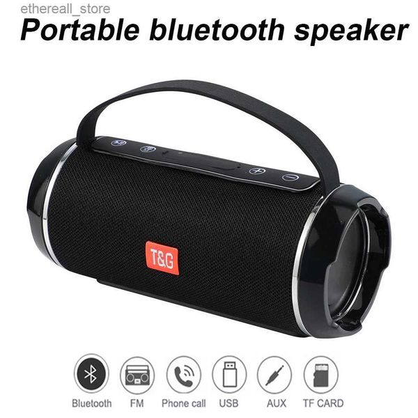 Haut-parleurs de téléphone portable 40W Haut-parleurs Bluetooth portables Caisson de basses extérieur Basse sans fil Mini colonne Haut-parleur avec USB TF FM AUX MIC MP3 Q231021