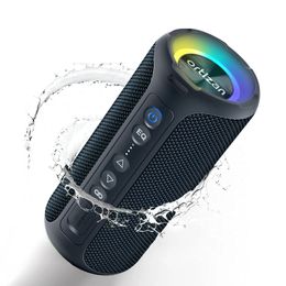 Mobiele telefoonluidsprekers Bluetooth-luidspreker Ortizan 40W stereo draagbare draadloze luidspreker IPX7 waterdichte doucheluidspreker met diepe bas / LED-licht / 231206