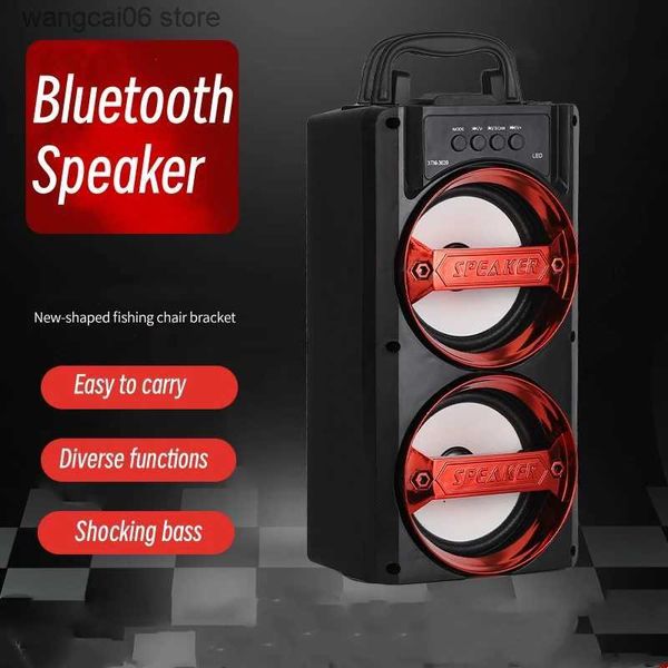 Haut-parleurs pour téléphone portable Caixa De Som haut-parleur Bluetooth multifonctionnel Portable Home cinéma Audio avec Microphone filaire karaoké extérieur HIFI 3D stéréo T231026