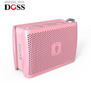 Haut-parleurs de téléphone portable DOSS Genie extérieur Mini haut-parleurs Bluetooth sans fil portables boîte de son stéréo IPX4 haut-parleur étanche Microphone intégré Q231021