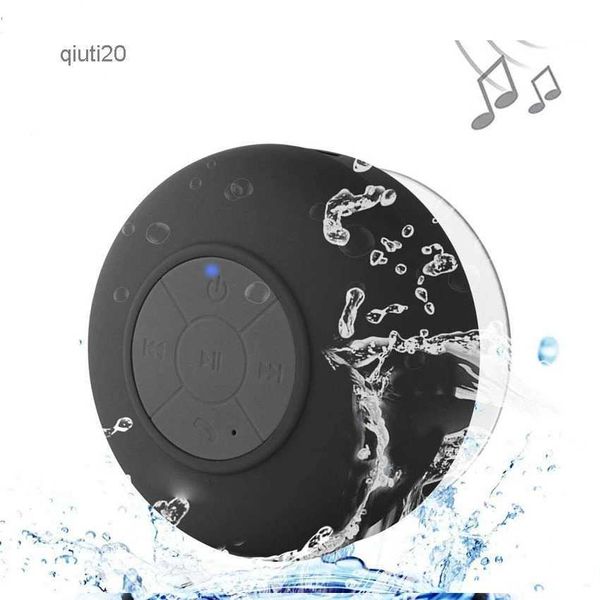 Haut-parleurs de téléphone portable Mini haut-parleur Bluetooth douche caisson de basses étanche mains libres haut-parleur avec ventouse micro pour salle de bain piscine plage voiture téléphone L2402