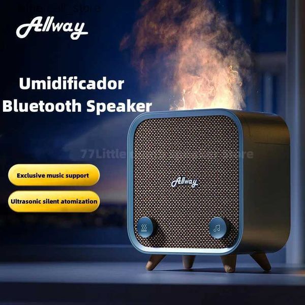 Altavoces para teléfonos móviles Multifuncional 3 en 1 Bluetooth Humidificador de atomización ultrasónico para uso doméstico Dormitorio silencioso Ayuda para dormir Altavoz de aromaterapia Q231117