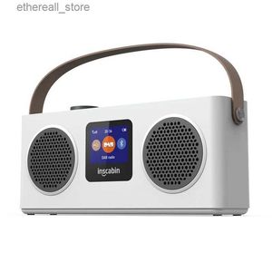 Haut-parleurs de téléphone portable Rétro Bluetooth FM Radio Carte Haut-parleur Volume fort Portable DAB Radio Lecteur de musique extérieur rechargeable Sound Box Support TF / USB Q231021