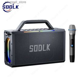 Haut-parleurs de téléphone portable SODLK 200W Super Bass haut-parleur boîte grande Hi-fi stéréo haute qualité DJ Portable sans fil karaoké Bluetooth carte son haut-parleurs Q231021