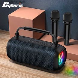 Luidsprekers voor mobiele telefoons T12 Draagbare waterdichte 80 W krachtige Bluetooth-luidspreker RGB kleurrijk licht Draadloze subwoofer 3D Stereo Surround TWS FM-boombox Q231117