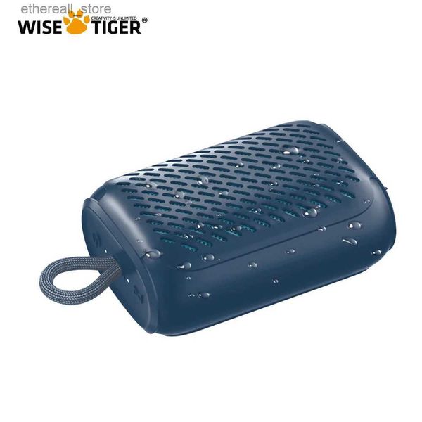 Altavoces para teléfonos móviles WISE TIGER Mini Altavoz Bluetooth IPX7 Altavoz portátil a prueba de agua Altavoz de sonido fuerte 12H Tiempo de reproducción Caja de sonido para exteriores Q231021