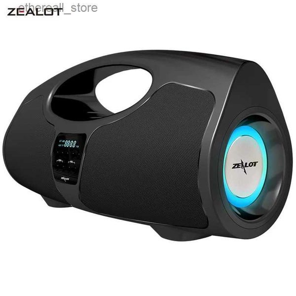 Altavoces para teléfonos móviles ZEALOT P1 40W Altavoz Bluetooth inalámbrico portátil IPX5 Boom Box Altavoz impermeable Dinámica Música Subwoofer Estéreo al aire libre Q231021