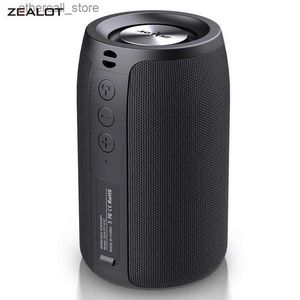 Haut-parleurs de téléphone portable Zealot S32 Portable Bluetooth haut-parleur basse sans fil caisson de basses puissant étanche boîte de son Support TF TWS USB Flash Drive Q231117