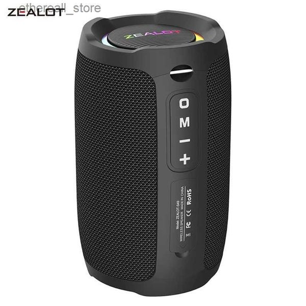 Haut-parleurs de téléphone portable ZEALOT S49 haut-parleur Bluetooth Portable 20W IPX7 étanche puissant boîte de son basse Boost double appairage True Wireles stéréo extérieur Q231117