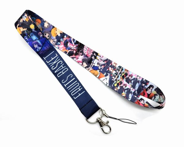 Sangles de téléphone portable Charms 100pcs Fruits Basket cartoon Chain Neck Strap Keys Mobile Lanyard ID Badge Holder Corde Anime Keychain Party Good Gifts 2022 # 019