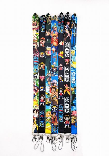 Correas para teléfono celular Charms Beststyle Cartoon Anime Lanyard Correa para llavero Tarjeta de identificación Cubierta Pass Gym USB Badge Holder Llavero Correas para el cuello Accesorios