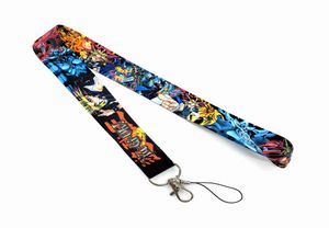 Mobiele telefoon riemen Charms 10 stuks cartoon game riemsleutels mobiele lanyard ID badge houder touw anime sleutelhanger voor jongen meisje hele9353913