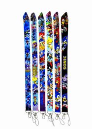 Mobiele telefoon riemen Charms 10st Cartoon Lanyard ID Badge Houder Sleutels Mobiele telefoon Hals ID voor autosleutel ID-kaart Hanger jongen meisje Geschenken Groothandel # 133