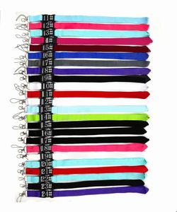 Cell Phone Straps & Charms 10pcs Love Pink Keys Fashion Clothing sport Detachable Neck Strap Lanyard for Bags Wallet Keyring Key Chains Cellphone Card 2021Wholesale