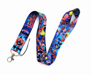 Sangles de téléphone portable Charms 20 pcs Dessin animé Japon Anime Space Jam Cou Lanière Mobile Porte-clés ID Titulaires Badge Chaînes Bijoux Accessoires en gros Nouveau # 16