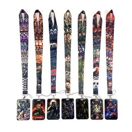 Mobiele telefoonbanden Charms Holder Japanse anime cosplay cartoon nekband lanyards id badge kaart sleutelhanger whollesale cadeau voor jongen #020