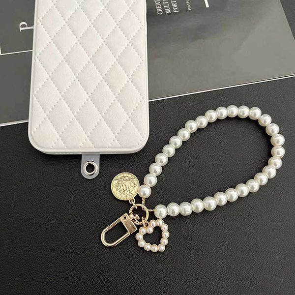 Sangles de téléphone portable, breloques, lanière courte, chaîne Portable, Clip de ceinture, pendentif créatif en perles, dragonne universelle pour clés