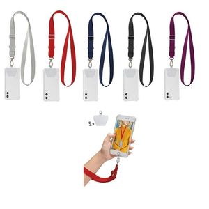 Sangles de téléphone portable Charms Polyester Sangle réglable Transparent Poignet Lanière Joint Suspendu Cou Sling Multifonctionnel Téléphone Mobile Fhlv