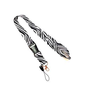 Sangles de téléphone portable Charms Le motif zèbre Mobile Lanyard Key Chain Strap Certificat Neck a une variété de styles à choisir Dhvup