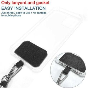 Sangles de téléphone portable, breloques universelles, patchs à bandoulière, lanière de sangle mobile, corde souple en Nylon, cordon de suspension avec tissu de durcissement