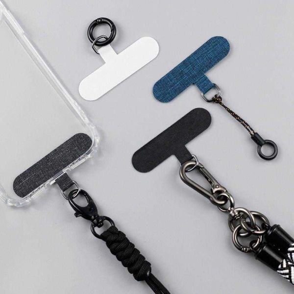 Sangles de téléphone portable Charms Longe mobile universelle Étui à carte fixe Clip autocollant arrière Patch détachable Sécurité Anti-perte Cordon à pression