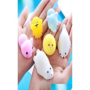 Mobiele telefoonbandjes Bedels Groothandel Langzaam stijgend Jumbo Speelgoedbroodje Speelgoed Dieren Schattig Kawaii Knijp Cartoon Mini Squishies Kat Squishiy Fashi Otlwg