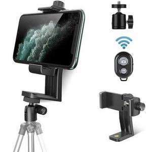 Adaptador de montaje del trípode del teléfono celular Totador de montaje del trípode de iPhone para cualquier teléfono inteligente, incluido el iPhone 14 Plus Pro Max S22 Ultra iPhone Mount para