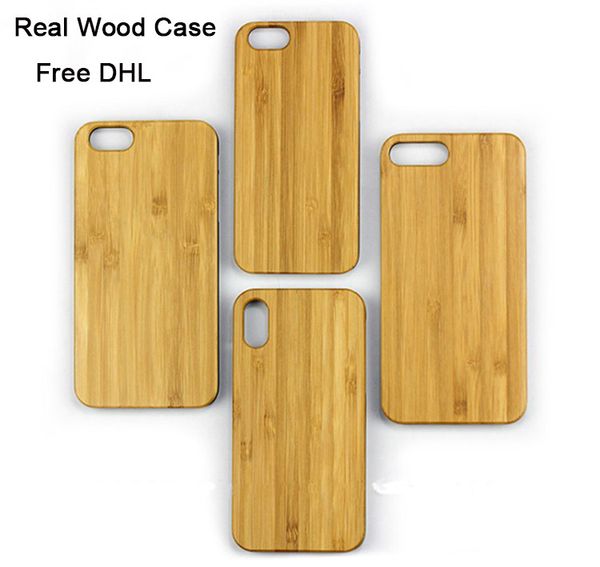 Funda de madera para teléfono móvil a prueba de golpes para iPhone X 6 6s 7 8 plus 5 funda de madera de bambú para teléfono móvil para Samsung Galaxy S9 S8 S10 Note 8