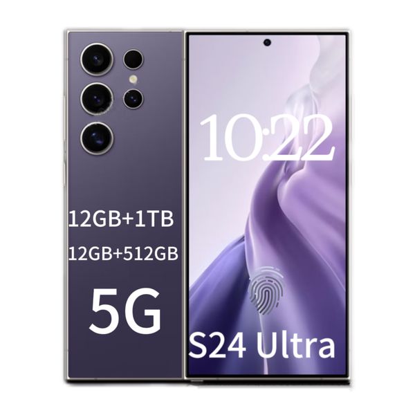 6GB 128GB S24 ULTRA 5G teléfono inteligente Smartphone US EU 4G LTE 6.8 Pantalla completa HD HD Android 14 OCTA Core 256GB 512GB 1 TB FIELTA ID GPS TITANIO NEGRO