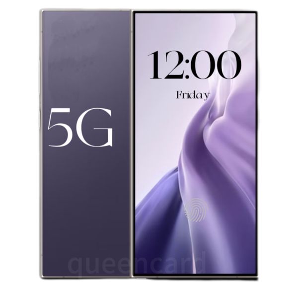 Teléfono inteligente S24 S23 Ultra 5G Smartphone US Eu 4G LTE 6.8 Punch-Hole Pantalla completa HD Android 14 OCTA Core 256GB 512GB 1TB ID de cara de huella digital GPS Titanium Black English Play