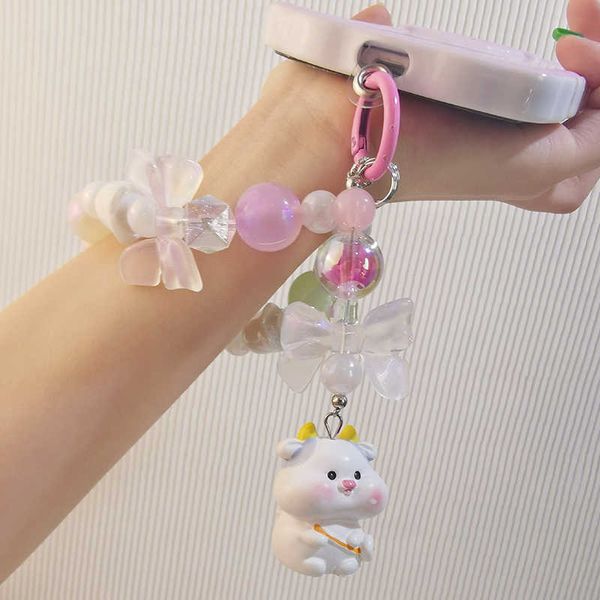 Cell Straps Charms Mobile Lanyard Court Fluorescent Dragonne Carotte Lapin Lueur Ronde Perle Chaîne Sangle Clip Sangle Lanière pour Clés