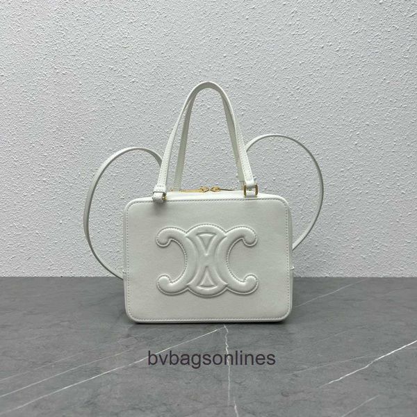 Bolsas de diseñador de alta gama Celli para mujeres nuevos cubos plegados Dice White Cool Shoulty Crosswelty Handheld Square Bag Original 1: 1 con logotipo y caja reales