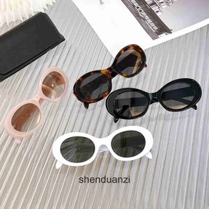 Lunettes de soleil de créateur haut de gamme pour les lunettes de soleil Ovale Small White Som Type Original 1TO1 avec logo et boîte réel