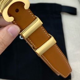 TRIOMPHE ceinture fille en cuir de veau ceinture femme largeur 25 MM dame ceinture officielle haut de gamme réplique T0P ceinture douce et confortable femme 013