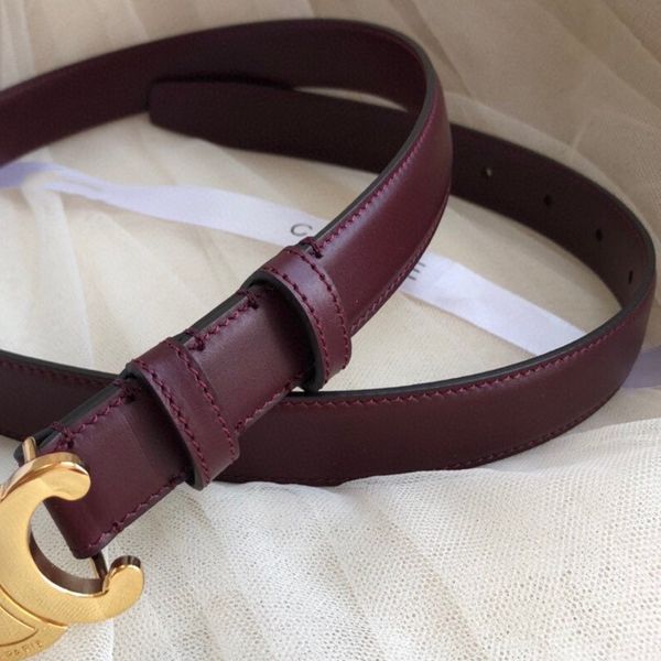 CELLNE fille ceinture cuir veau ceinture dames ceinture largeur 25 MM dame wastband officiel haut de gamme réplique TOP ceinture douce plus haute qualité de compteur 0090