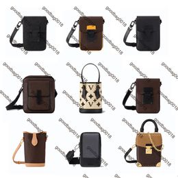 Bolsa de teléfonos celulares S Lock Alpha Vertical Wearable Willet Mini diseñador Crossbody Bag Fairfax Bag Fairfax