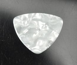 Plectres de guitare triangulaires arrondis en celluloïd 346, 071mm, 100 pièces, blanc nacré 4130762