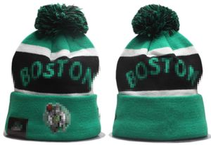 Celtics Gorros Boston Equipo de baloncesto norteamericano Parche lateral Lana de invierno Deporte Gorro de punto Gorros con calavera a2