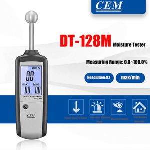 CEM DT-128M Testeur d'humidité inductif sans contact Ingénierie du bois Gypse Ciment Hygromètre non destructif Matériau Nouveau.