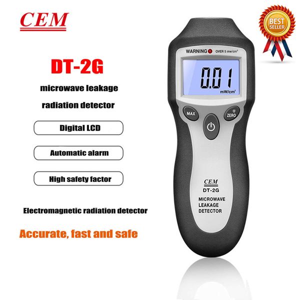 CEM DT-2G Détecteur de micro-ondes Détecteur de fuite de micro-ondes Détecteurs de rayonnement micro-ondes Test de rayonnement électromagnétique Alarme sonore.