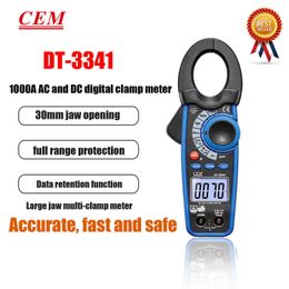 CEM DT-3340 DT-3341 DT-3343 DT-3345 DT-3347 DT-3348 Type de pince numérique compteur Protection contre les surcharges résistance Diode Test rétro-éclairage