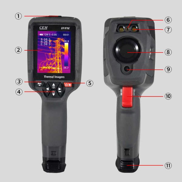 Vision d'image de caméra thermique bon marché de CEM DT-979 pour la température d'essai