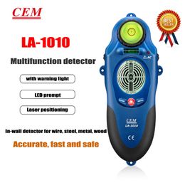 CEM LA-1010 Industriële wanddetectiedetectie Draad metaal Handheld Multifunctionele detector 3 in 1 Stud/Metal/AC-spanningszoeker.