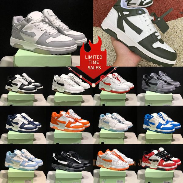 avec boîte Designer Chaussures de course Out of Office Baskets de luxe pour hommes femmes hors noir blanc bleu marine panda olive vintage hommes en détresse plate-forme skate formateurs