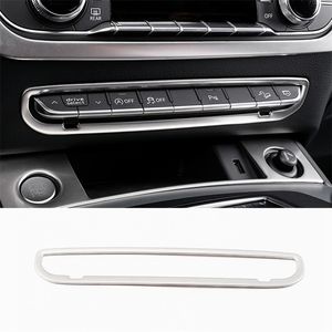 Autocollants de décoration de cadre de bouton de Console centrale, style de voiture pour Audi Q5 FY 2018 2019, accessoires d'intérieur en acier inoxydable 231Y