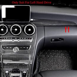 Middenconsole Dashboard Trim Strips 2 stuks ABS Voor Mercedes Benz C Klasse W205 180 200 2014-18 GLC X253 260 2015-18 LHD229c