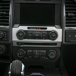 Panneau de réglage du Volume de commande centrale, couverture de décoration ABS pour Ford F150, accessoires d'intérieur de style de voiture 251Z